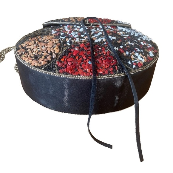 SAM EDELMAN Aria Mini Circle Handbag Hard Shell Chain Strap - Picture 3 of 7